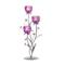 17.75&#x22; Fuchsia Blooms Candleholder